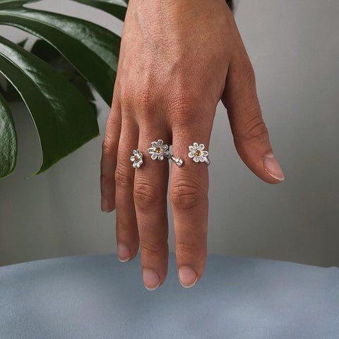 Citrine Flower N' Ball | Ring