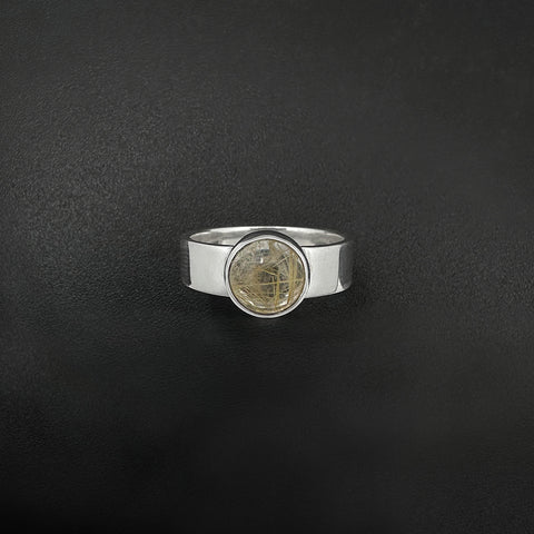 Round Rutilated Quartz | Ring