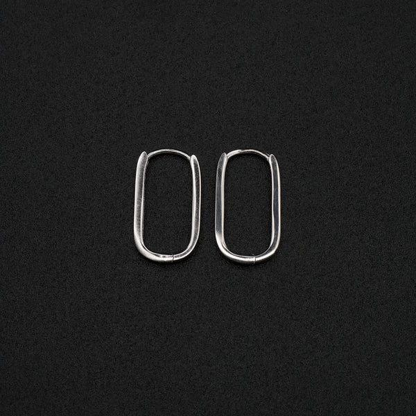 Huggie Paperclip Hoops | Earrings