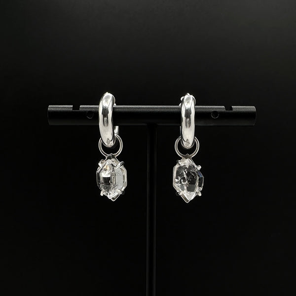 Elo Herkimer Quartz Hoops | Earrings