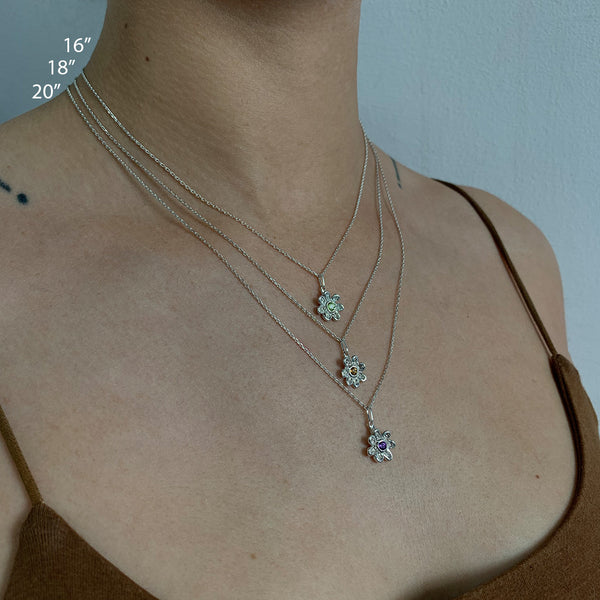 Peridot Flower | Necklace