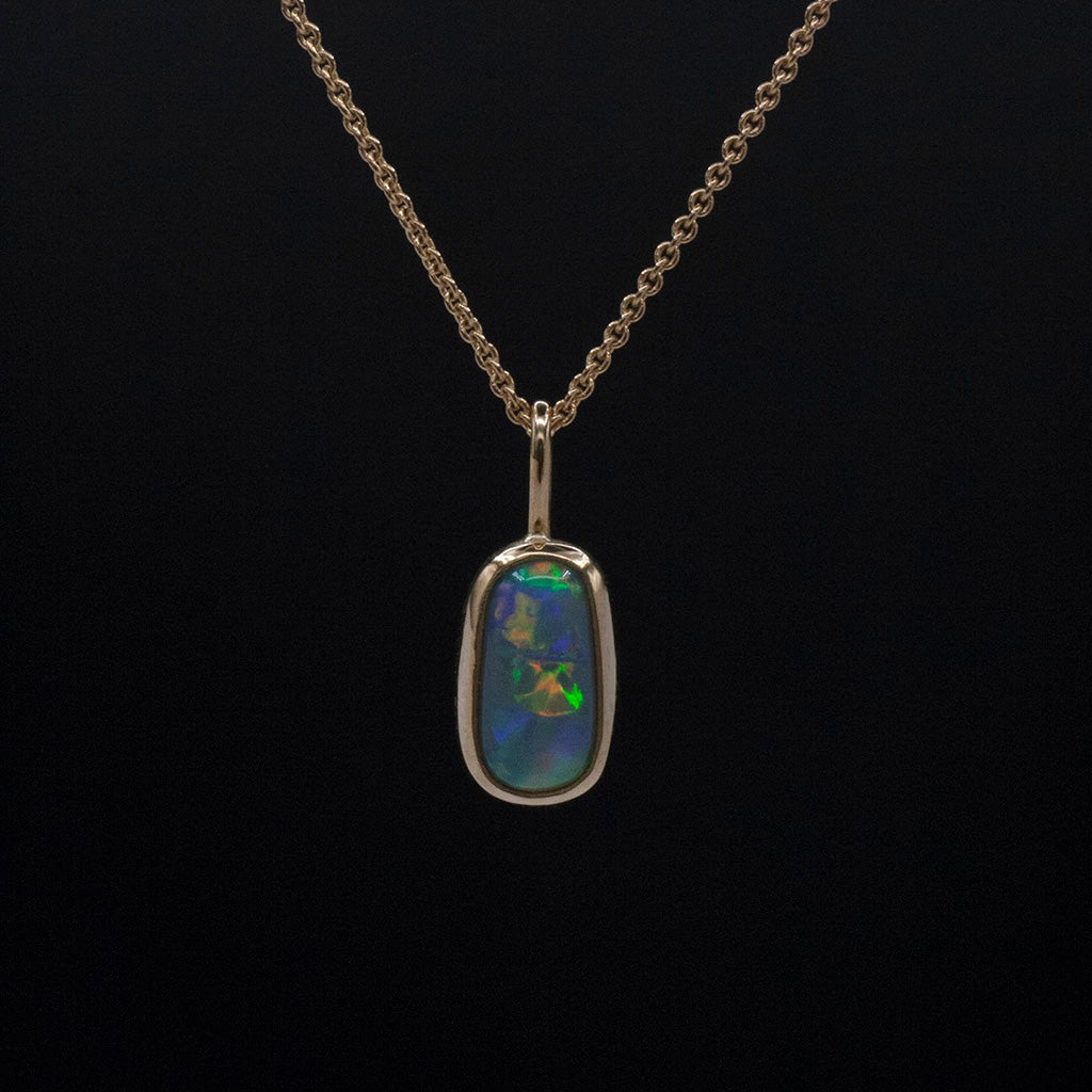 Pendentif Opale en Or | Collier