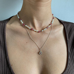 Pearl & Pink Tourmaline | Necklace