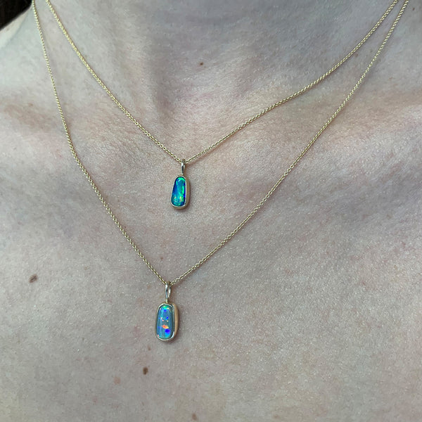 Opal Gold Pendant | Necklace