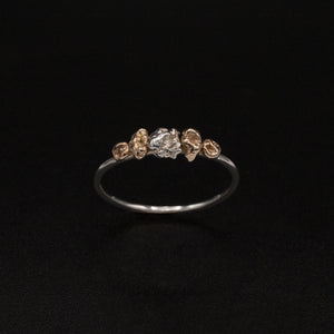 Silver & Gold Nugget Ring III