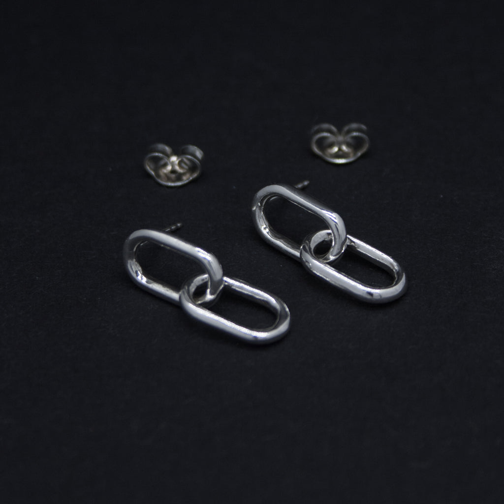 Double Link Studs | Earrings