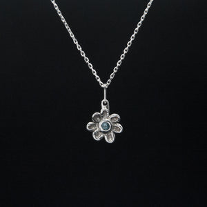 Blue Topaz Flower | Necklace