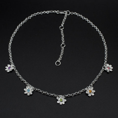 Five Flowers Necklace